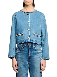 Rhinestone Denim Jacket