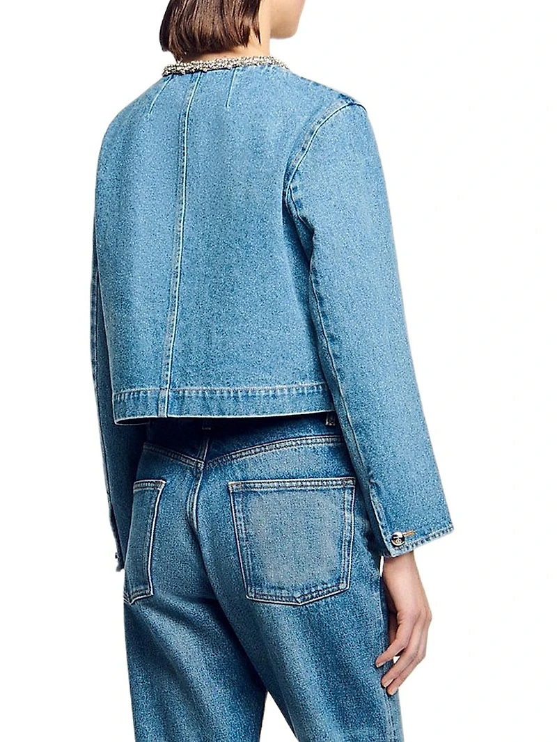 Rhinestone Denim Jacket