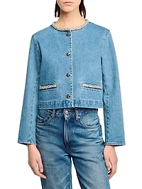 Rhinestone Denim Jacket