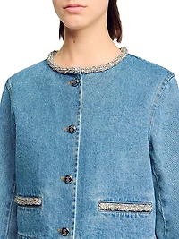 Rhinestone Denim Jacket