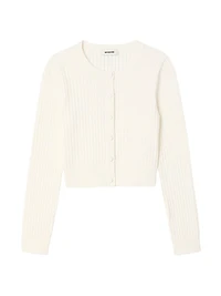 Short Fine Knit Cardigan