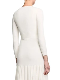 Short Fine Knit Cardigan