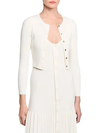 Short Fine Knit Cardigan