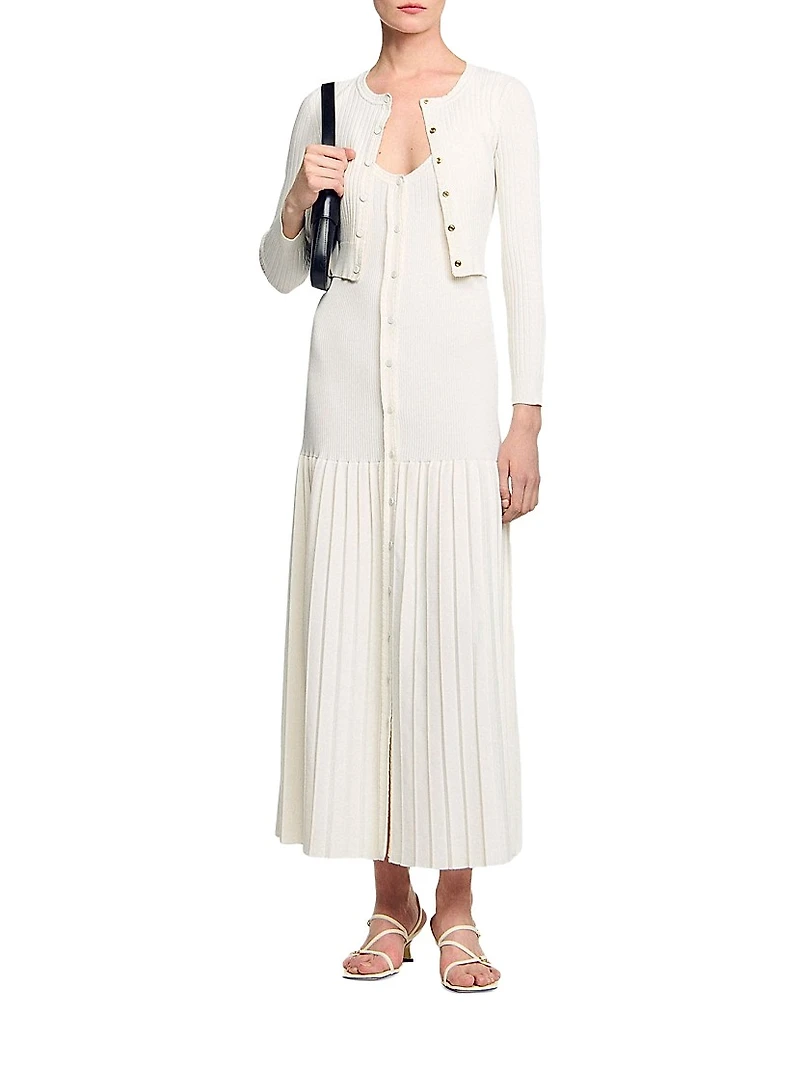 Short Fine Knit Cardigan