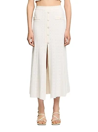 Pointelle Knit Skirt