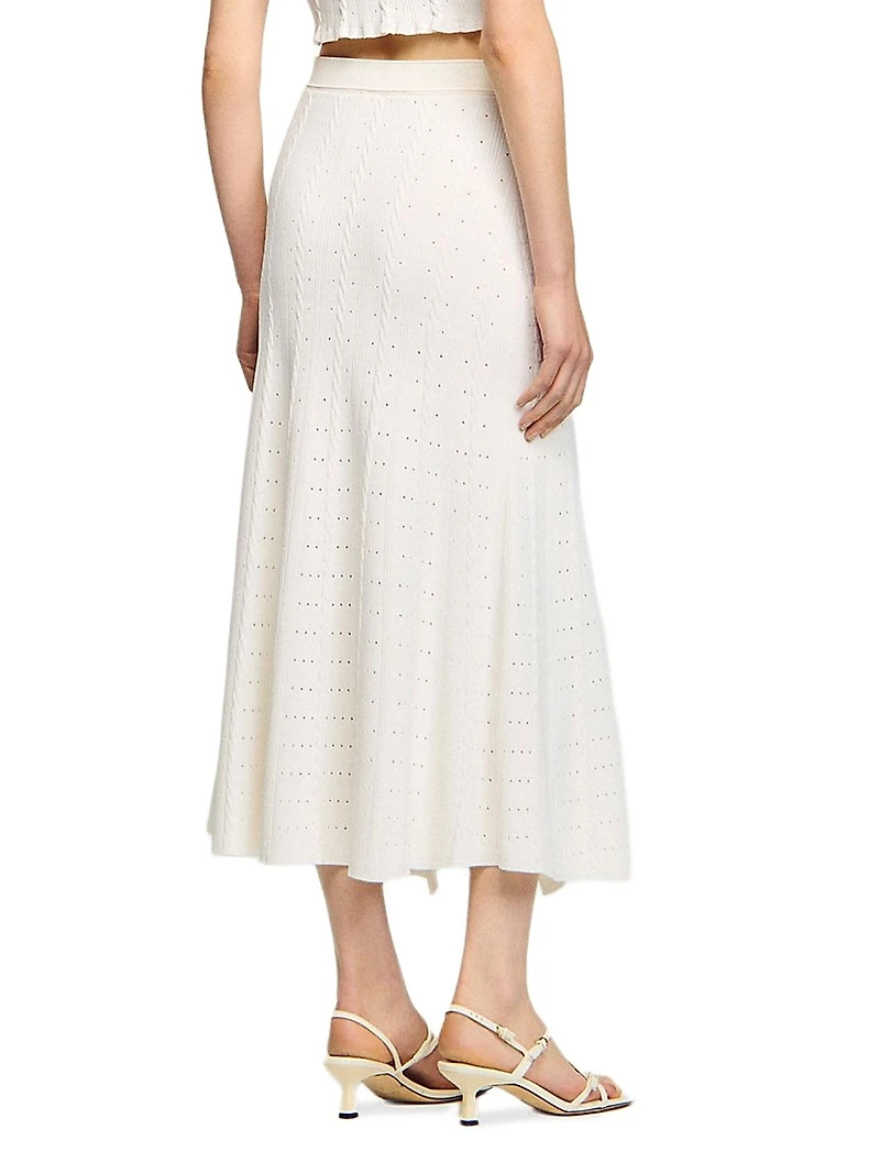 Pointelle Knit Skirt