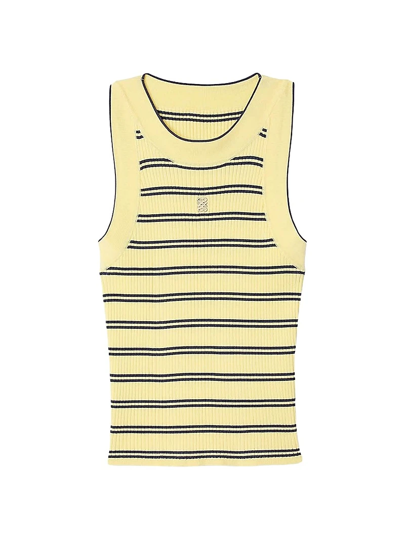 Striped Knit Vest Top