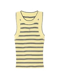 Striped Knit Vest Top