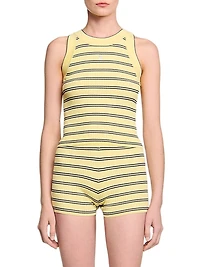 Striped Knit Vest Top