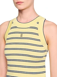 Striped Knit Vest Top