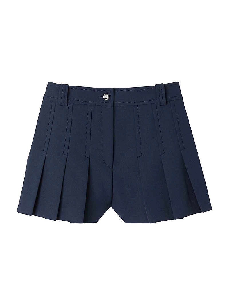 Tailored Pleated Shorts
