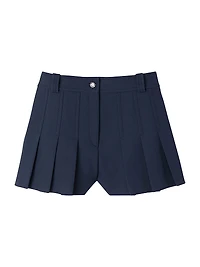 Tailored Pleated Shorts