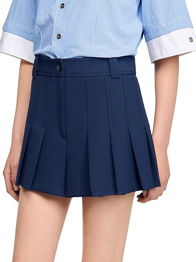 Tailored Pleated Shorts