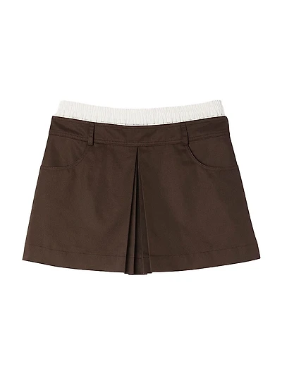 Pleated Skort