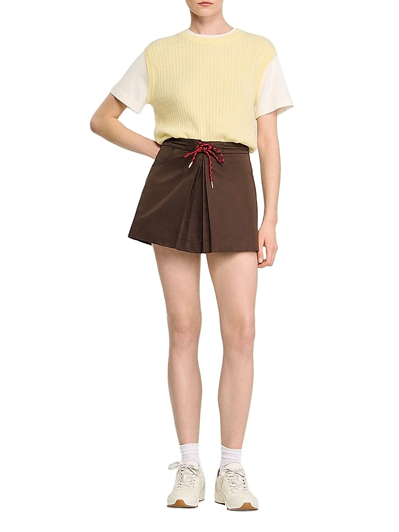 Pleated Skort