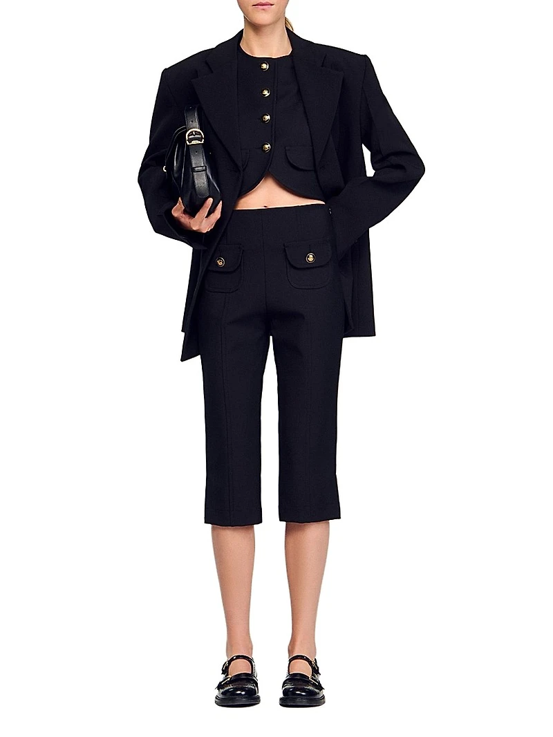 Buttoned Crop Top