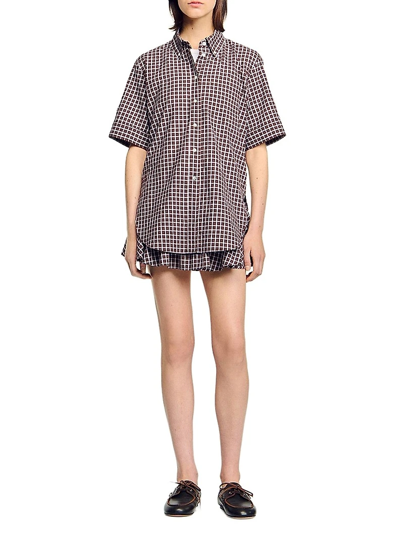 Oversized Check Shirt