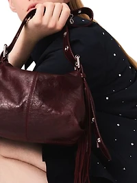 Short Velvet Collar Studded Jacket