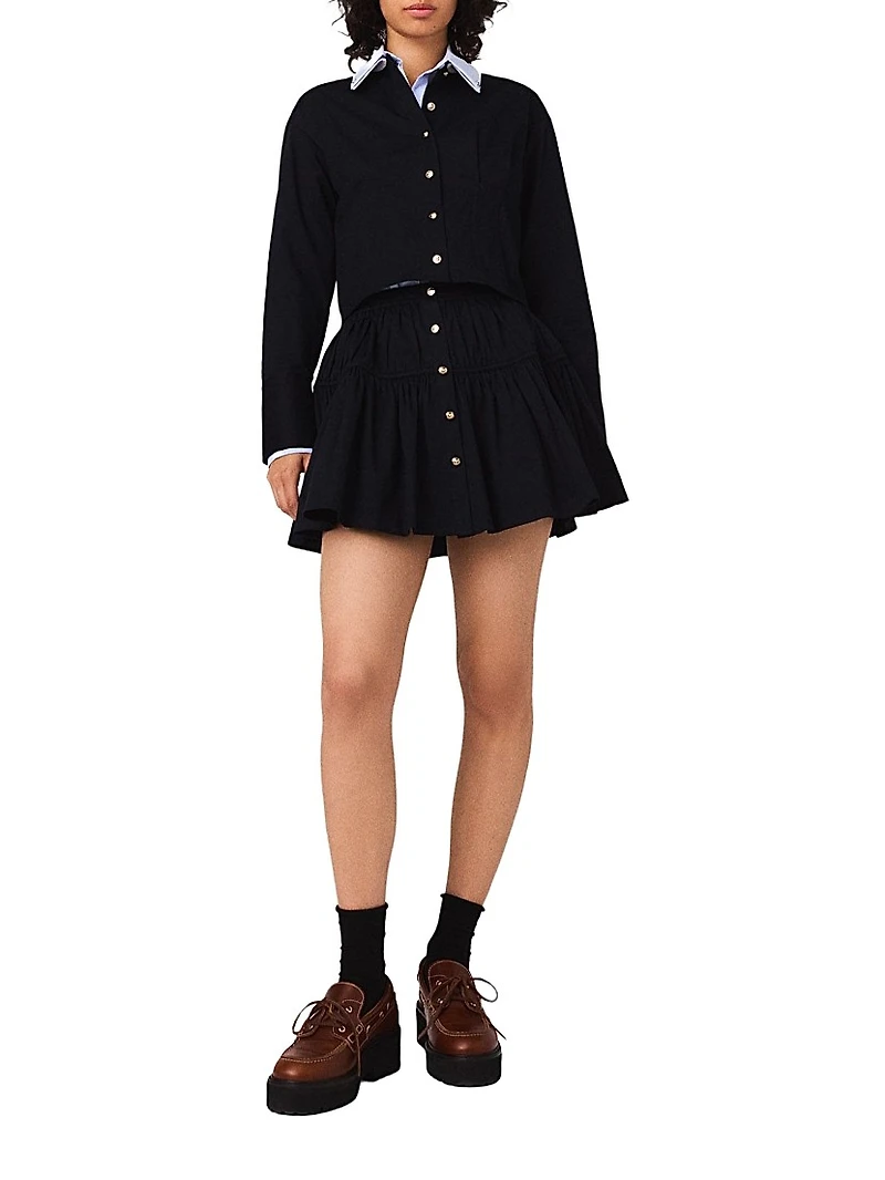 Short Elasticated Waist Skirt