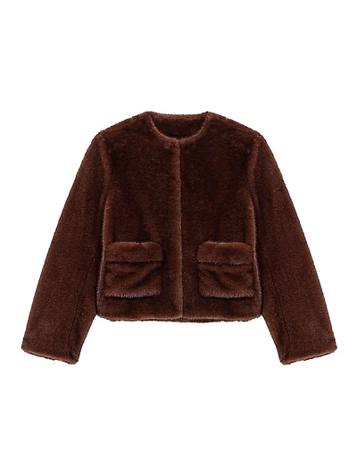 Short Faux Fur Coat