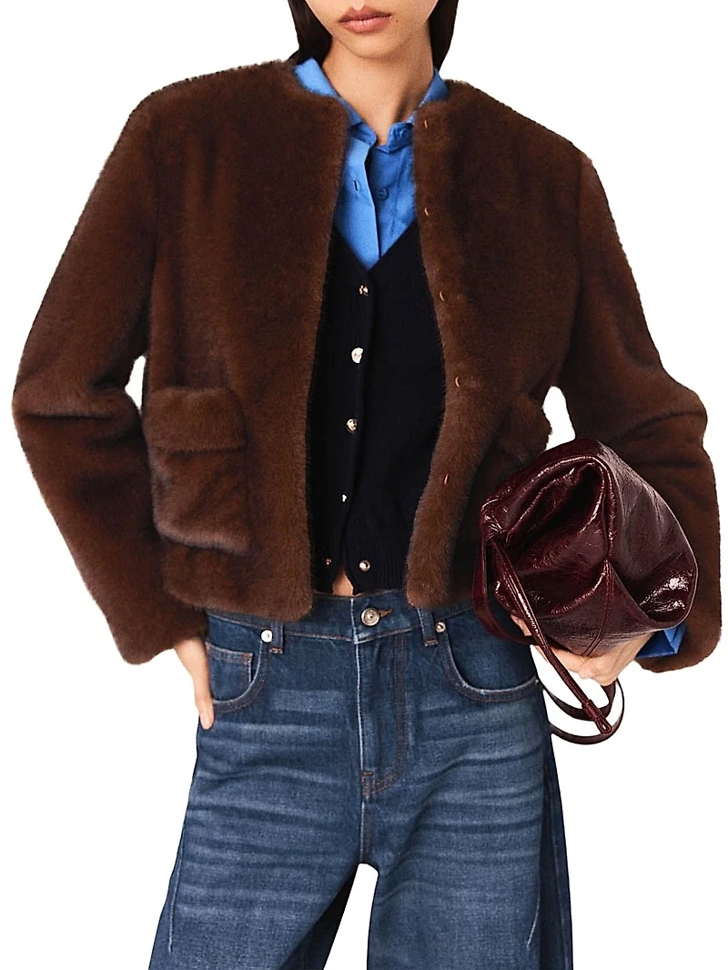 Short Faux Fur Coat