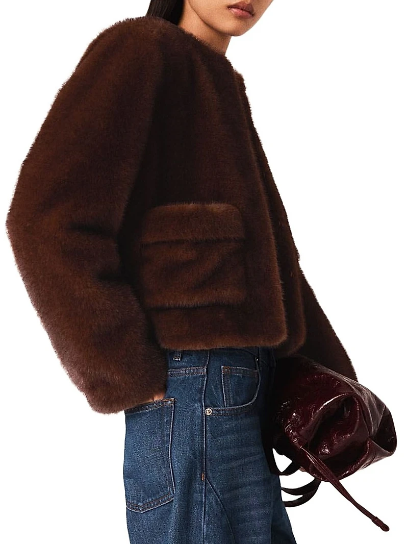 Short Faux Fur Coat
