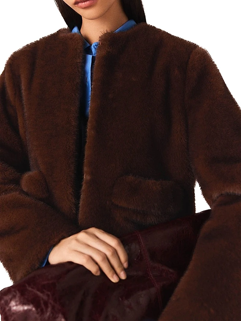 Short Faux Fur Coat