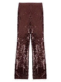 Sequin-Embroidered Trousers