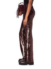 Sequin-Embroidered Trousers