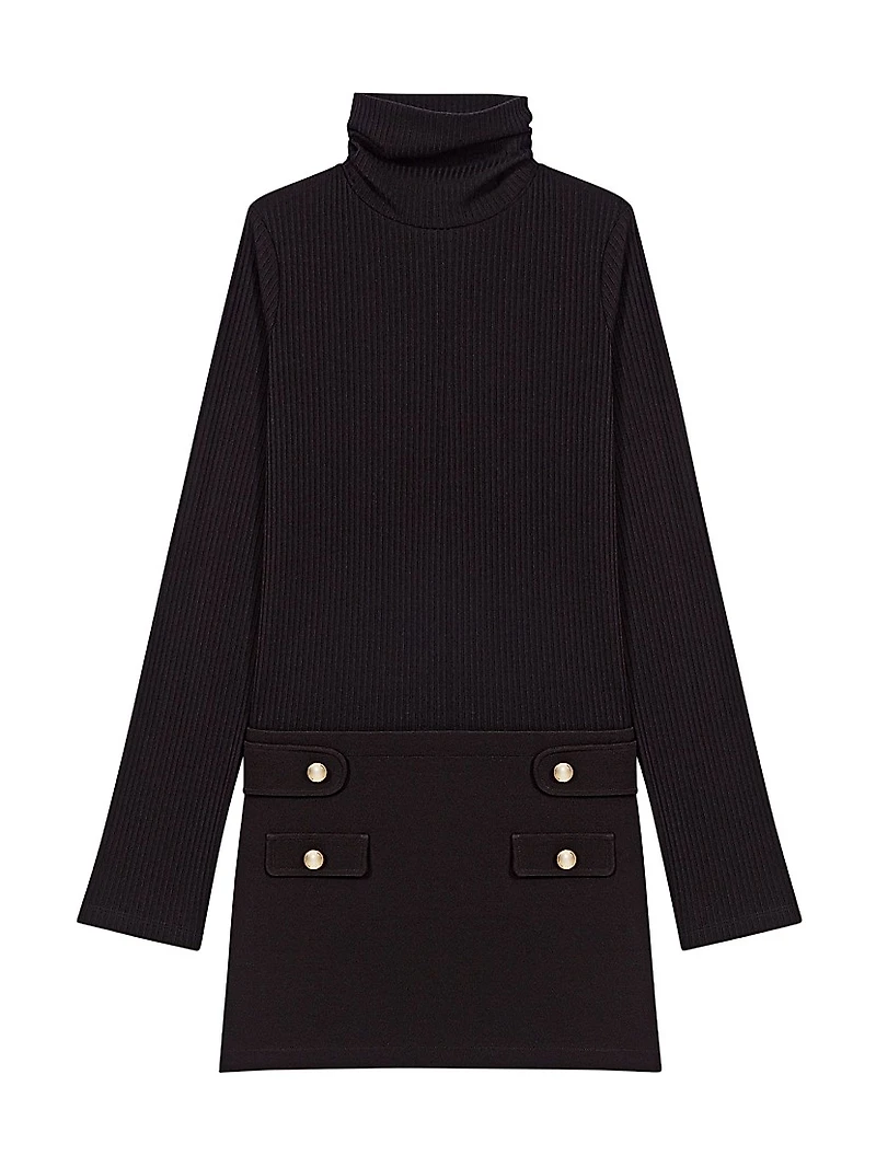 Short High-Neck Dress