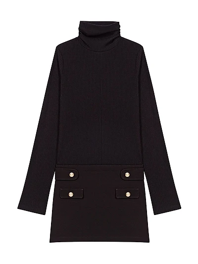 Short High-Neck Dress