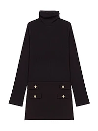 Short High-Neck Dress