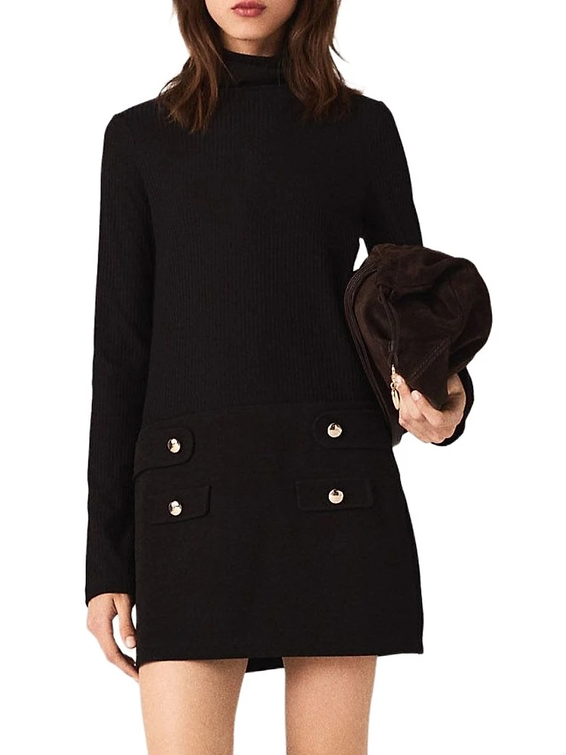 Short High-Neck Dress