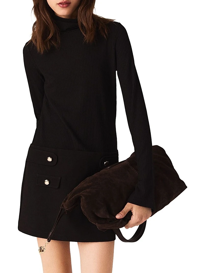 Short High-Neck Dress