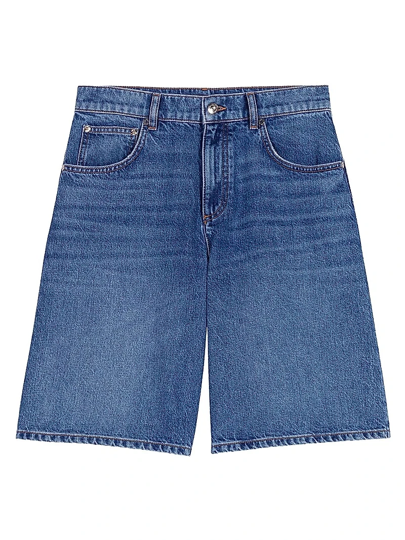 Denim Bermuda Shorts