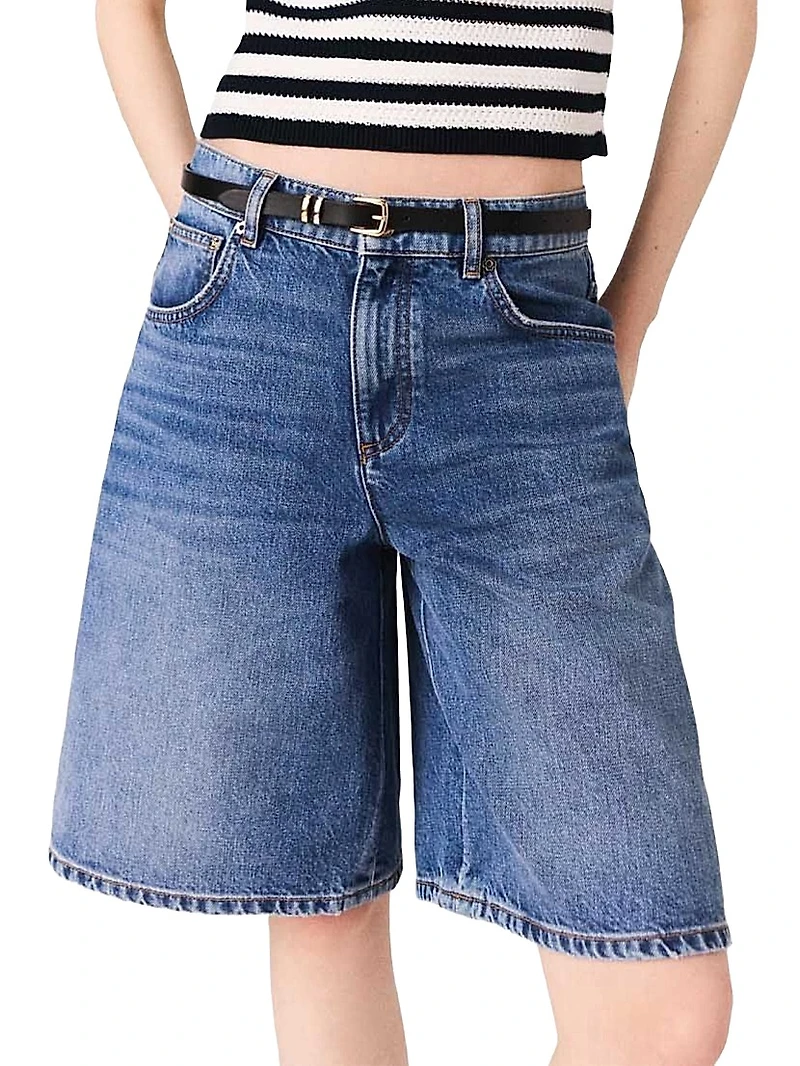 Denim Bermuda Shorts