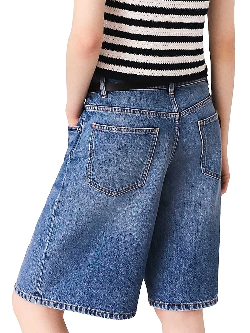 Denim Bermuda Shorts