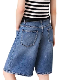 Denim Bermuda Shorts