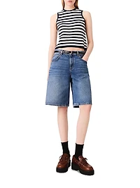 Denim Bermuda Shorts