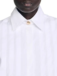 Pleated Cropped Shirt