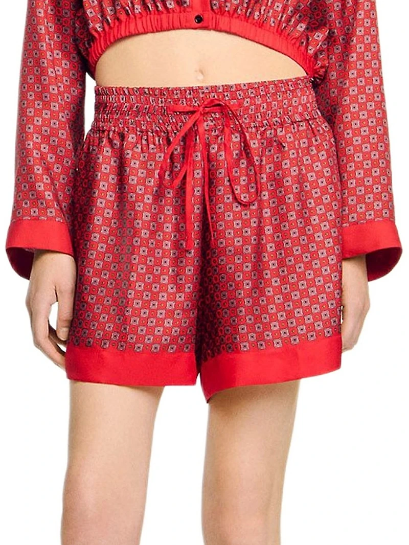 Scarf Print Shorts