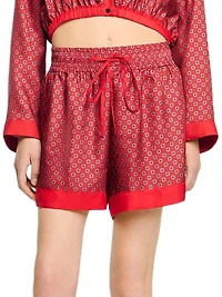 Scarf Print Shorts