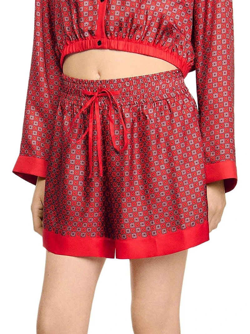 Scarf Print Shorts