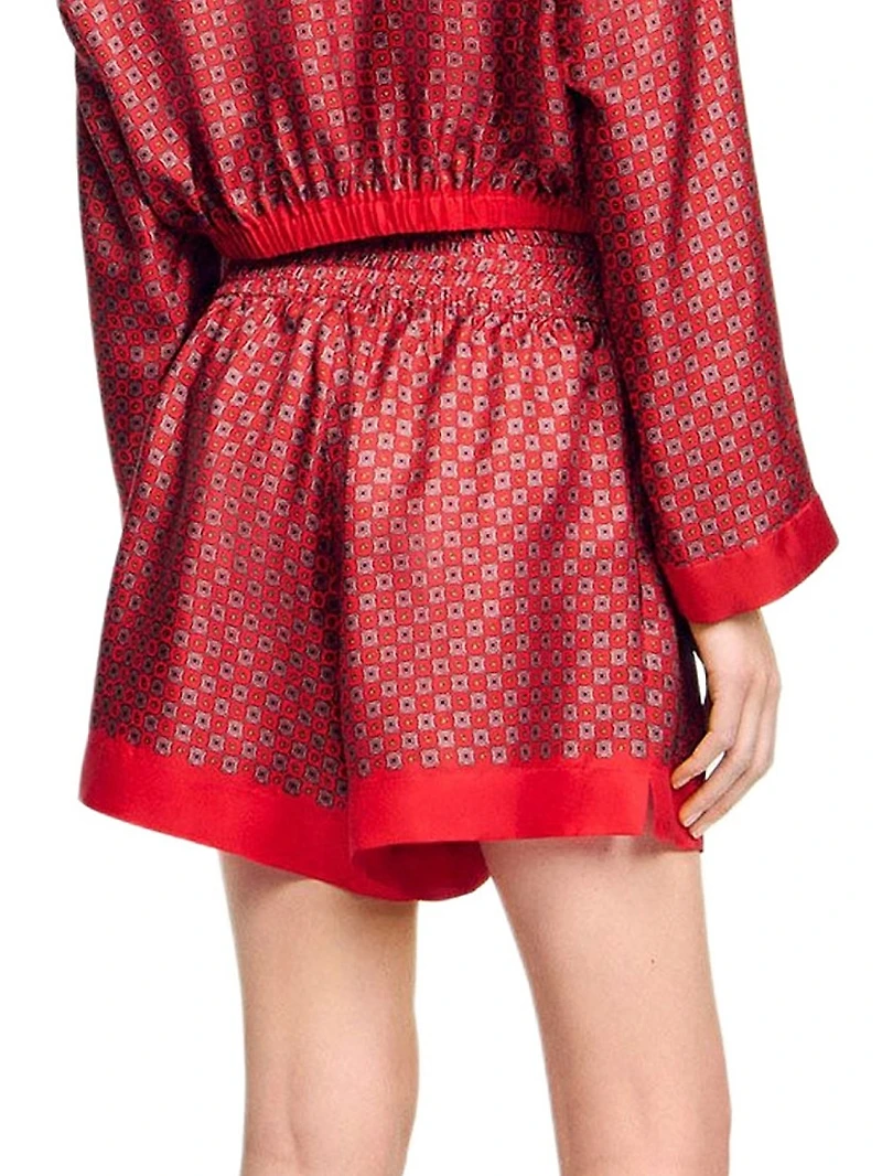 Scarf Print Shorts