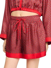 Scarf Print Shorts