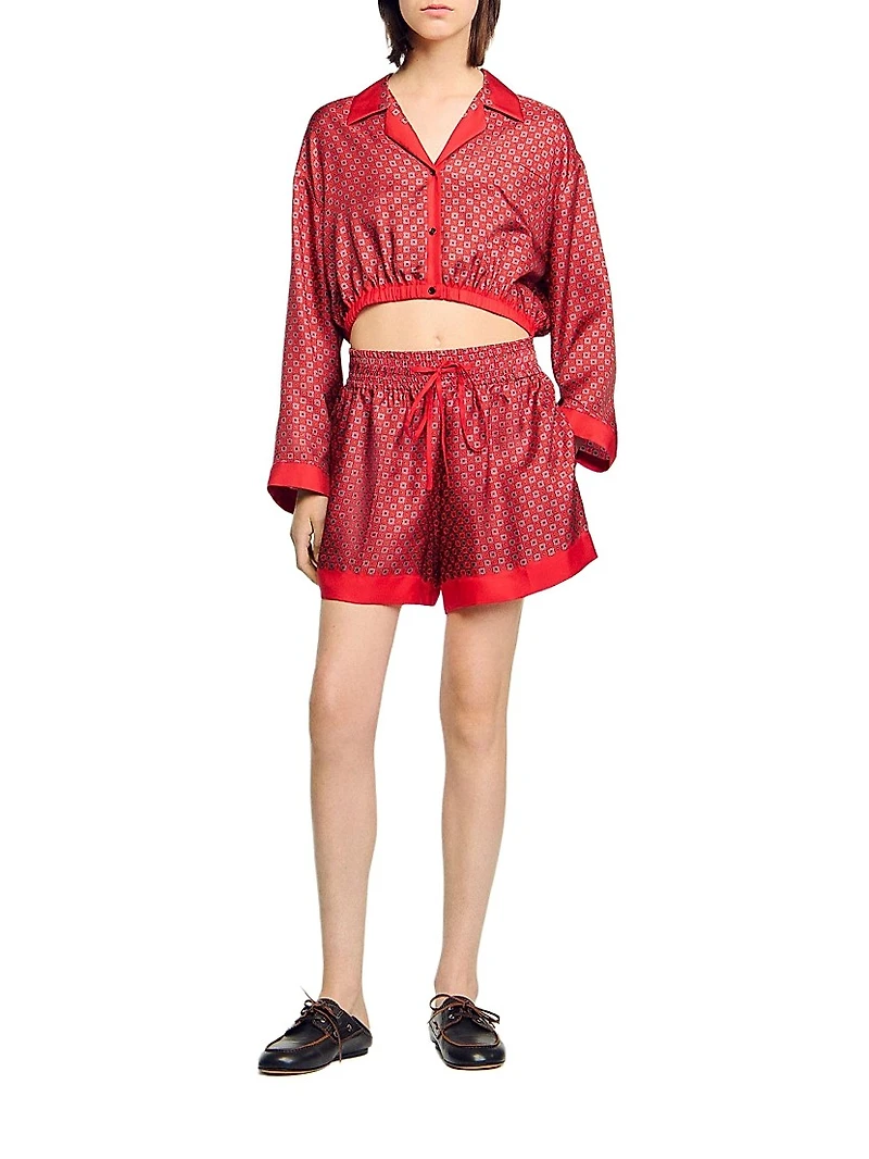 Scarf Print Shorts