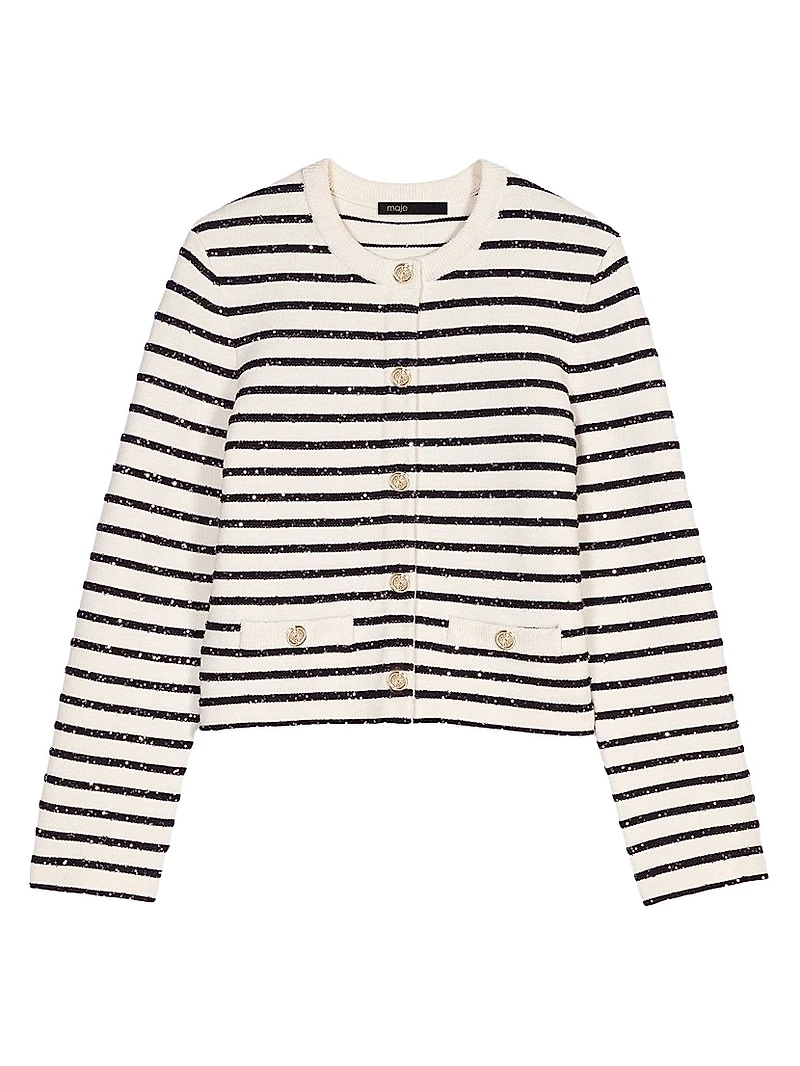 Wool Cardigan with Snaps