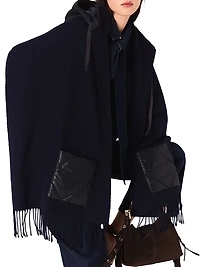 Denim shirt with Pussy Bow