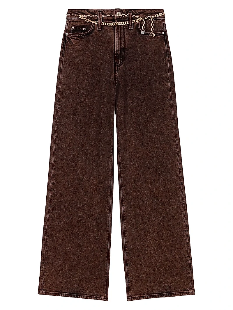 Bootcut Jeans with Chain