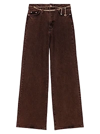 Bootcut Jeans with Chain